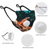 YANFIND Breathing valve mask with filters Afterglow Atmospheric Backlit Gold Clouds Dark Dawn Dramatic Dusk Evening Sky Dust Washable Reusable Filter and Reusable