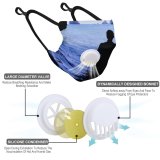 YANFIND Breathing valve mask with filters Aerial Shot Bird's View Daylight Desert Environment From Above Landscape Dust Washable Reusable Filter and Reusable