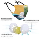 YANFIND Breathing valve mask with filters After The Art Black And White Close Up Dark Dew Drop Dust Washable Reusable Filter and Reusable
