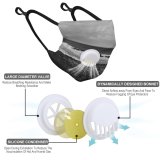 YANFIND Breathing valve mask with filters Aerial Shot Automobile Automotive Bird's View Car Daylight Desert Drone From Dust Washable Reusable Filter and Reusable