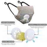 YANFIND Breathing valve mask with filters Antenna Beautiful Blue Butterfly Delicate Insect Invertebrate Lepidoptera Little Moth Soil Dust Washable Reusable Filter and Reusable