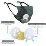 YANFIND Breathing valve mask with filters Aged Alley Atmosphere Autumn Belief Blurred Burial Calm Cemetery Creepy Dark Dead Dust Washable Reusable Filter and Reusable