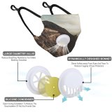 YANFIND Breathing valve mask with filters Affection Amorous Amour Artificial Charming Couple Dark Date Dusk Elegant Evening Dust Washable Reusable Filter and Reusable