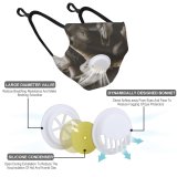 YANFIND Breathing valve mask with filters Agriculture Black And White Farm Grass Group Landscape Mammals Outdoors Dust Washable Reusable Filter and Reusable