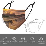 YANFIND Breathing valve mask with filters Aerial Photography Shot Bali Beach Beautiful Bird's View Color Daylight Dji Dust Washable Reusable Filter and Reusable