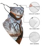 Yanfind Ear Loops Balaclava Tree Weeping Landscape River UV Protection Face Bandanas Scarf for Women Men Motorcycle