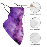 Yanfin Ear Loops Balaclava Space Sky Night Outer Deep Nebula Nebulae Cloud Abstract Darkness Dark014 UV Protection Face Bandanas Scarf for Women Men Motorcycle