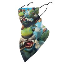 Yanfind Ear Loops Balaclava Animation Croods DreamWorks UV Protection Face Bandanas Scarf for Women Men Motorcycle