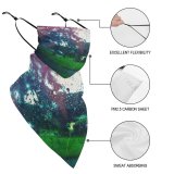 Yanfind Ear Loops Balaclava Window Rainbow Coulour Raindrops Glass Light UV Protection Face Bandanas Scarf for Women Men Motorcycle