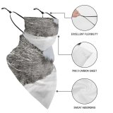 Yanfind Ear Loops Balaclava Winter Snow Road Path Empty Trees Branches Forest Landscape December Nobody UV Protection Face Bandanas Scarf for Women Men Motorcycle