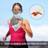 Yanfind Ear Loops Balaclava Winter Snow Road Path Empty Trees Branches Forest Landscape December Nobody UV Protection Face Bandanas Scarf for Women Men Motorcycle
