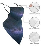 Yanfin Ear Loops Balaclava Sky Evening Dark Space Astronomy Outdoors Scenic Exposure Night Starry Clouds UV Protection Face Bandanas Scarf for Women Men Motorcycle