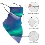 Yanfin Ear Loops Balaclava Skyscape Capped Winter Tourism Beautiful Landscape Mountains Evening Milky Borealis Snow Arctic UV Protection Face Bandanas Scarf for Women Men Motorcycle