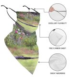 Yanfind Ear Loops Balaclava Wildflower Flowers Garden Wild Woods Forest Reflection UV Protection Face Bandanas Scarf for Women Men Motorcycle