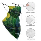 Yanfind Ear Loops Balaclava Yosemite Park Landscape River Trees Forest Woods Autumn Relaxing Clear Outside Hiking UV Protection Face Bandanas Scarf for Women Men Motorcycle