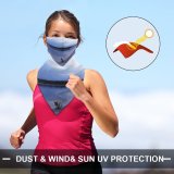 Yanfind Ear Loops Balaclava Winter Landscape Snow Trees Woods Calm Sky Clouds UV Protection Face Bandanas Scarf for Women Men Motorcycle