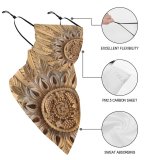 Yanfind Ear Loops Balaclava Wood Carving Art Closeup Craft Craftsmanship Handicraft Decoration Wall Ceiling Ornaments Wooden UV Protection Face Bandanas Scarf for Women Men Motorcycle