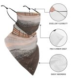 Yanfind Ear Loops Balaclava Winding Winter Road Hdr Street Lane Route Path Passage Passageway Trail Landscape UV Protection Face Bandanas Scarf for Women Men Motorcycle