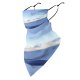 Yanfind Ear Loops Balaclava Winter Iceland Mountains Fjord Snow Landscape Town Sky Clouds UV Protection Face Bandanas Scarf for Women Men Motorcycle