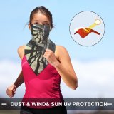 Yanfind Ear Loops Balaclava Wooden Fence Trees Landscape Shadows UV Protection Face Bandanas Scarf for Women Men Motorcycle