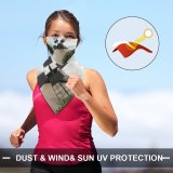 Yanfind Ear Loops Balaclava Windmill Traditional Trees Summer Clouds Sunny Landscape Exterior UV Protection Face Bandanas Scarf for Women Men Motorcycle