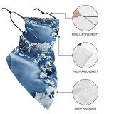 Yanfind Ear Loops Balaclava Winter Great Falls Hdr Waterfall Waterscape Liquid Fluid Flow Flowing Texture UV Protection Face Bandanas Scarf for Women Men Motorcycle