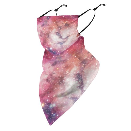 Yanfin Ear Loops Balaclava Space Sky Night Outer Deep Nebula Nebulae Cloud Abstract Darkness Dark UV Protection Face Bandanas Scarf for Women Men Motorcycle