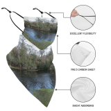 Yanfind Ear Loops Balaclava Wilderness River Plants Trees Natural Lake Waterlilies Landscape Usa Flora UV Protection Face Bandanas Scarf for Women Men Motorcycle
