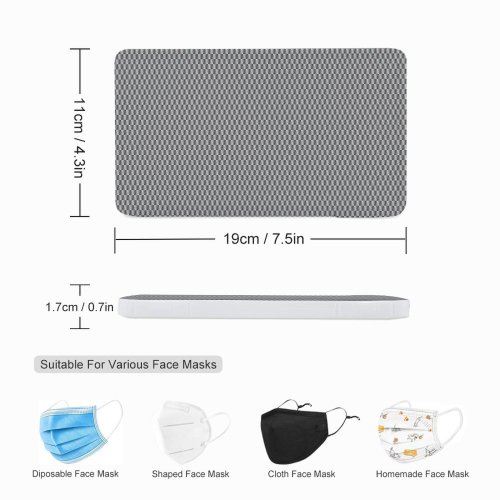 Yanfind Portable Mask Case Storage Bag Seamless Design Abstract Texture Mesh Patterns Jpg Plate Button Stainlesssteel Grey Metallic