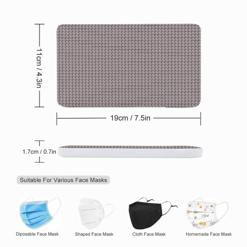 Yanfind Portable Mask Case Storage Bag Seamless Abstract Design Texture Simple Stitch Fabric Decoration Decorative Repeat Sewing Minimal