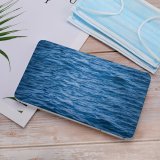 Yanfind Portable Mask Case Storage Bag Sea Texture Wave Summer Ocean Natural Cool Abstract Lake Ripple Liquid