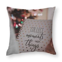 Polyester Pillow Case Blogging Design Lights Season Notebook Quote Art Christmas Conceptual Decoration Media