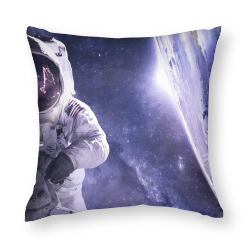 Polyester Pillow Case Space Astronaut Plane Astronomy USA NASA