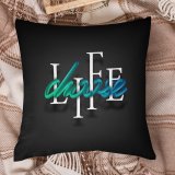Polyester Pillow Case Marcos Scalone Black Dark Quotes Choose Inspirational Quotes Typography