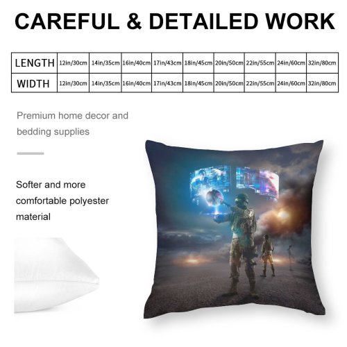 Polyester Pillow Case Technology Soldiers Virtual Reality VR Experience Warfare Future Tech