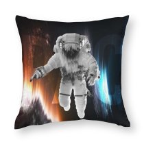 Polyester Pillow Case Vadim Sadovski Space Astronaut Fade Space Artwork Space Suit