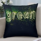 Polyester Pillow Case Daria Shevtsova Neon Plant Illuminated Leaves