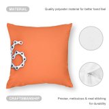 Polyester Pillow Case Bike Chain Industrial Metal Linked Design Shiny Six Gear Font Insubstantial Digit