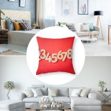 Polyester Pillow Case Counting Math Numbers School Count Mathematics