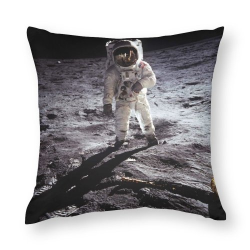 Polyester Pillow Case Space Black Dark Astronaut NASA USA Lunar Spacesuit Space Exploration