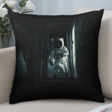 Polyester Pillow Case Nicu Scarlat Space Dark Astronaut