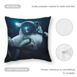 Polyester Pillow Case Vadim Sadovski Space Astronaut Space Travel Space Adventure Light Dark