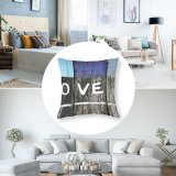 Polyester Pillow Case Street Words Wall Fence Old PNG Hip Art Malaysia Closeup Texture Heart
