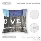 Polyester Pillow Case Street Words Wall Fence Old PNG Hip Art Malaysia Closeup Texture Heart