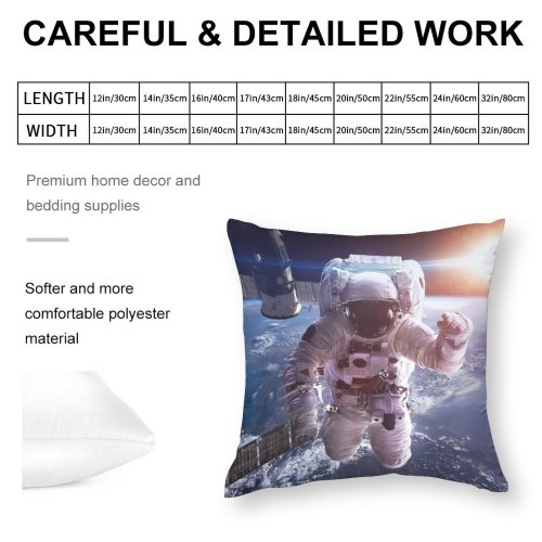 Polyester Pillow Case Vadim Sadovski Space Astronaut Space Suit Space Station Space Adventure