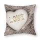 Polyester Pillow Case TRUE Soft HQ Egg Sweet Hue Wi Usa Sheboygan Grey Heart