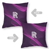 Polyester Pillow Case Cars Rolls Purple
