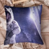 Polyester Pillow Case Space Astronaut Plane Astronomy USA NASA