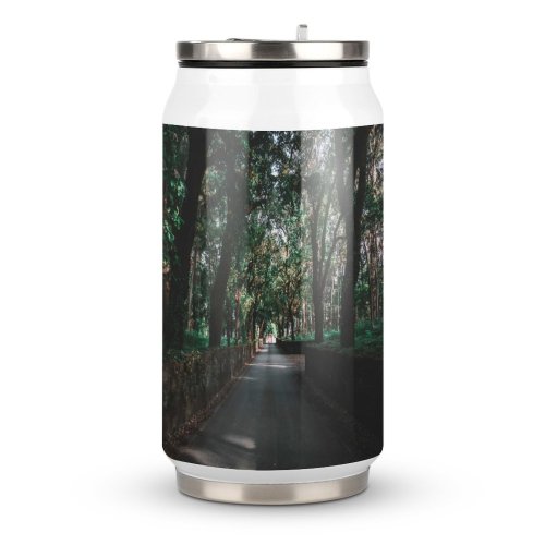 Coke Cup Wood Light Road Dawn Park Travel Alley Outdoors Scenic Perspective Backlit Daylight
