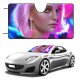 Car Windshield Sunshade Yasar VURDEM Natalie Portman Portrait Colorful Vivid Girly Beautiful Actress Actress